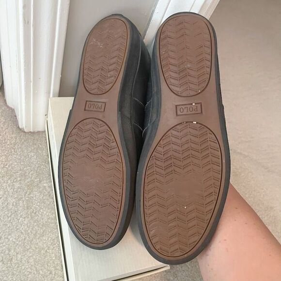 Polo Ralph Lauren Halford Leather Cushioned Lace Up Comfy Walking Sneakers - Picture 7 of 14
